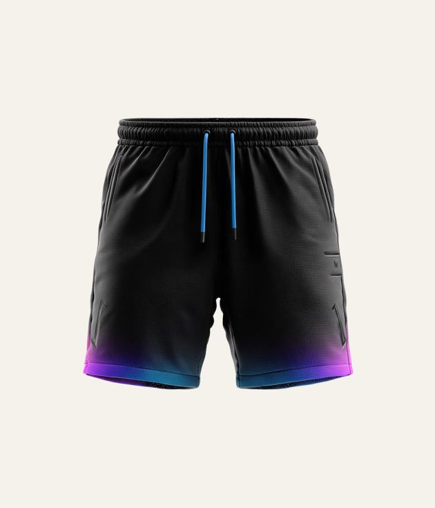Neon fade training shorts